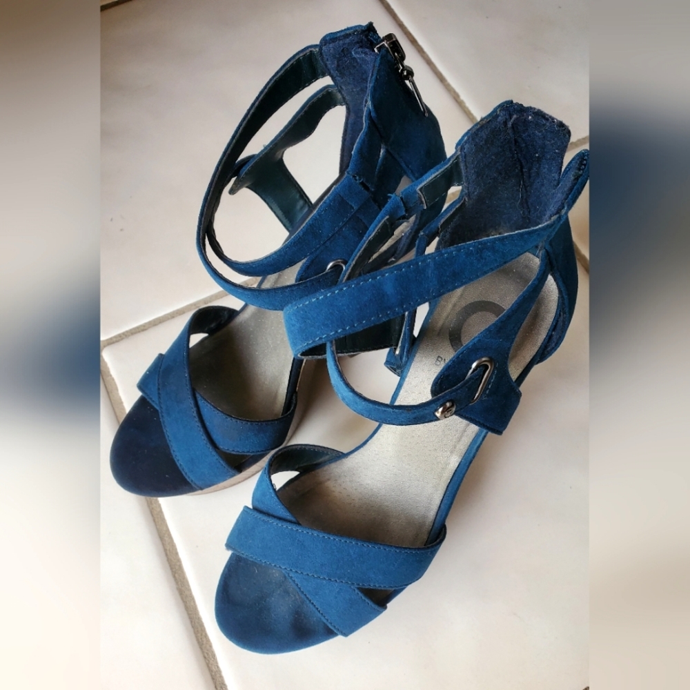 Elegant Blue Women's Sandals